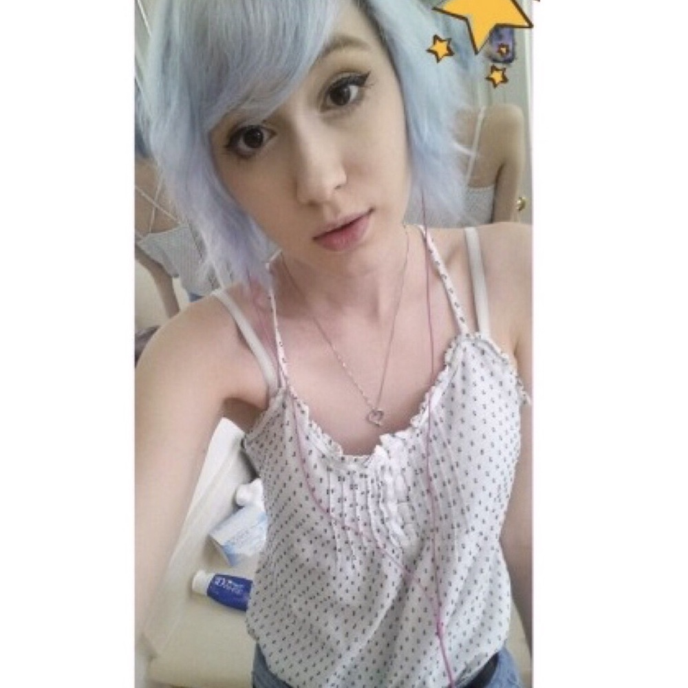 Blue and White Cami